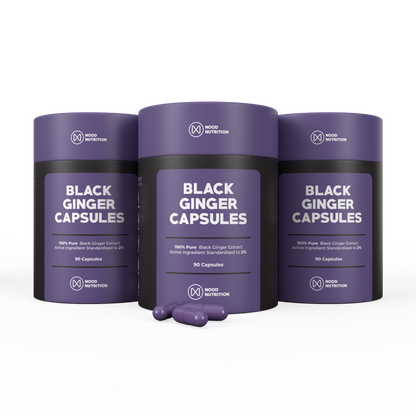 Nood Nutrition - Black Ginger Capsules - Three Tubs