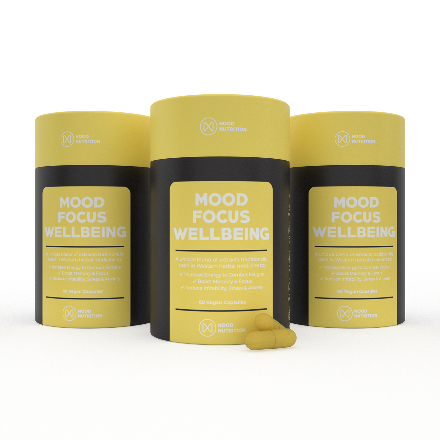 Mood Focus + Wellbeing | 3 Tub Bundle | Nood Nutrition