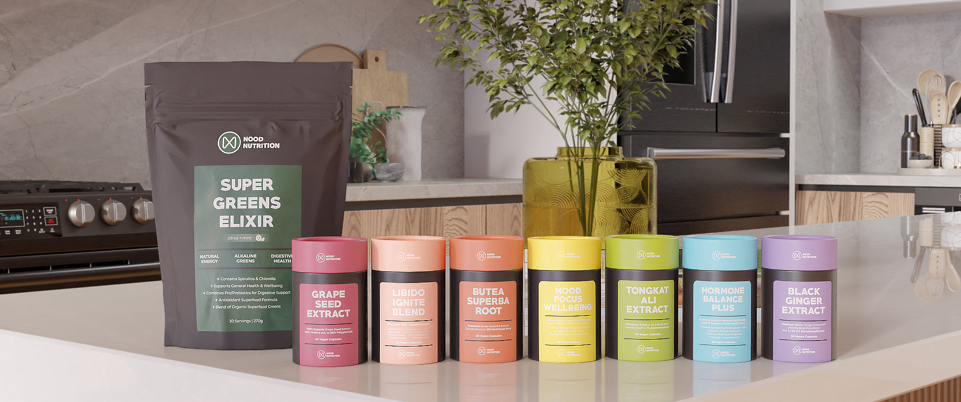 Plant Based Extracts - All Products on Counter | Nood Nutrition Australia