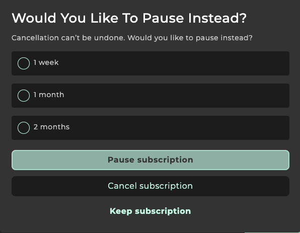 Cancel or Pause your Auto-Delivery