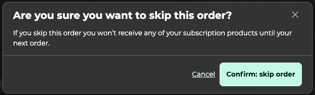 Skip your next Auto-Delivery