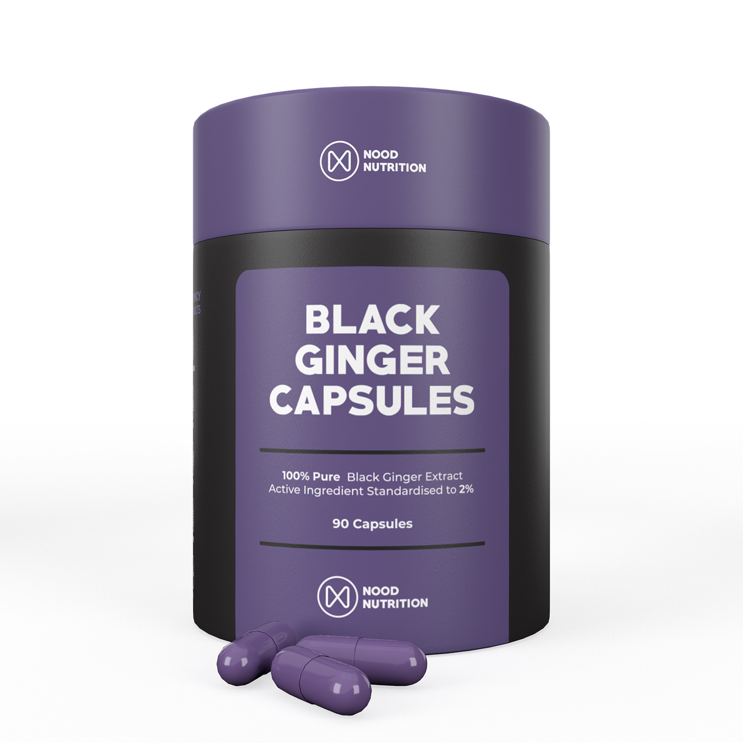 Nood Nutrition - Black Ginger Capsules - Single Tub