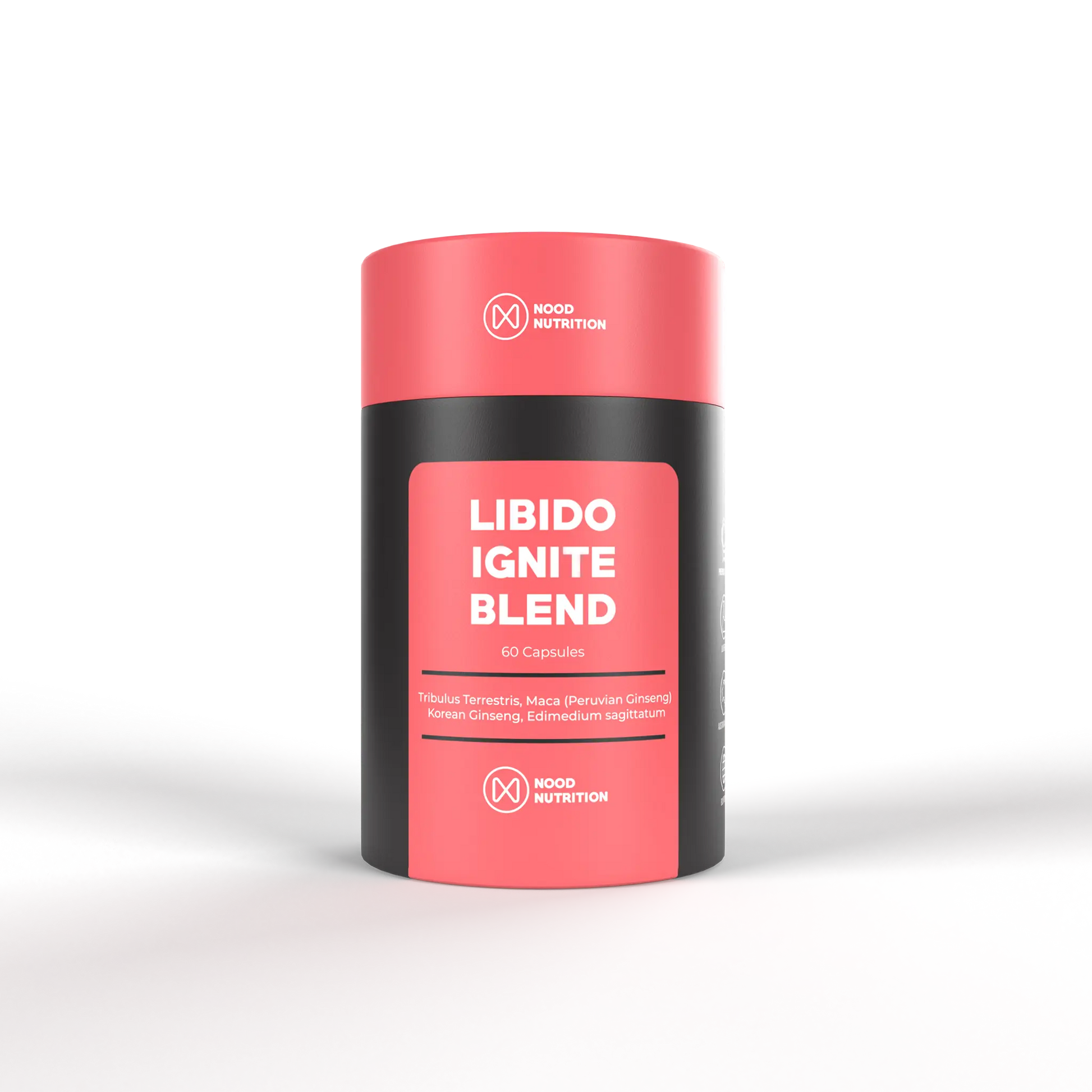 Libido Ignite Blend front view transparent | Nood Nutrition