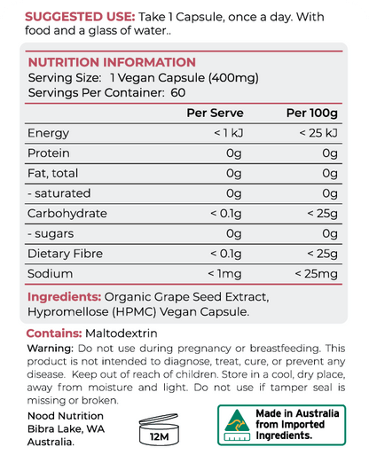 Grape Seed Extract - Nood Nutrition®